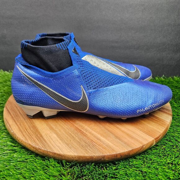 Nike Phantom VSN Vision Elite DF FG ACC Soccer Cleats Blue Size 10 AO3262-400